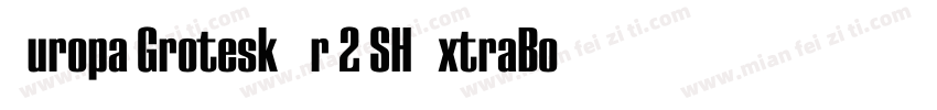 Europa Grotesk Nr 2 SH ExtraBold字体转换